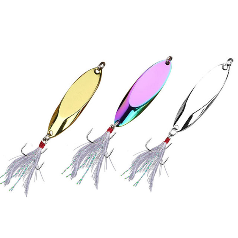 Fishing Lure Spoon - 1pc 2.5g-35g Metal Spoon Lure Sharp