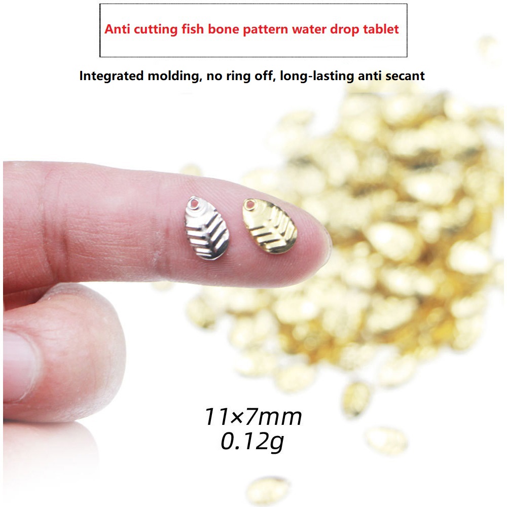 Fishing Lure Spinner - 50Pcs/lot DIY Fishing Spinner Sequin Rings