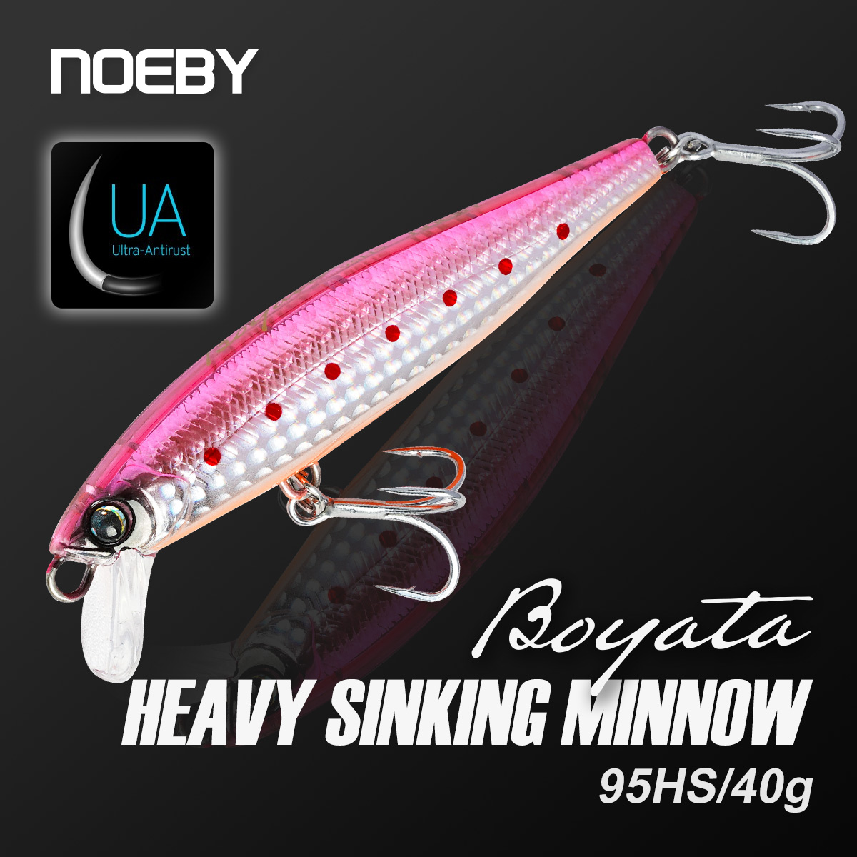 Fishing Lure Buzzbait - NOEBY 95mm 40g Heavy Sinking Minnow