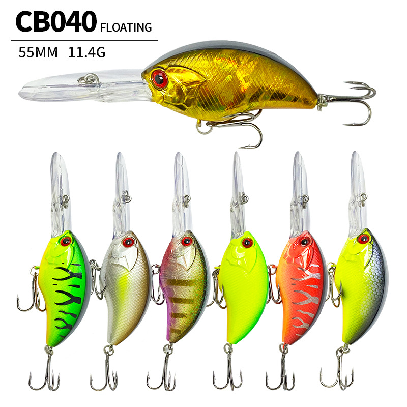 Fishing Lure Crankbait - 55MM 11.4G Crankbait Fishing Lures Floating