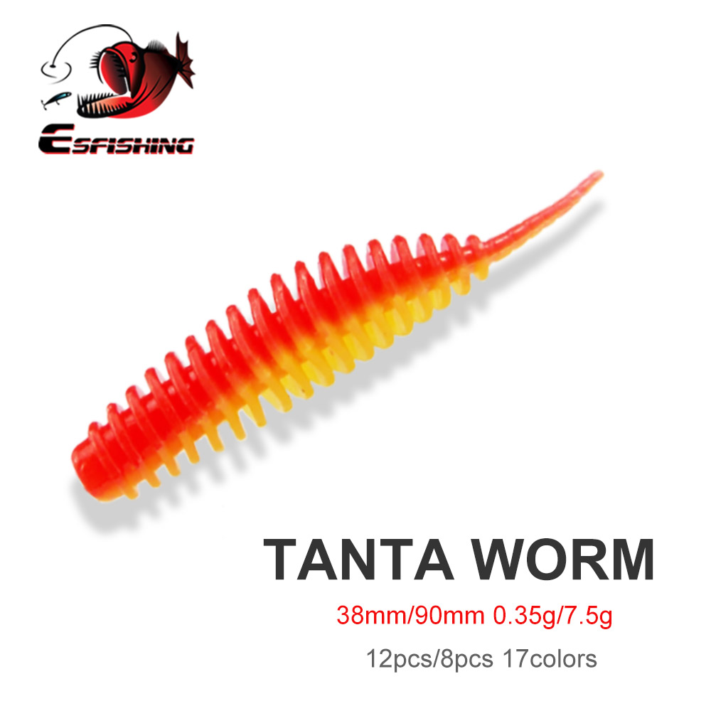 Fishing Lure Spoon - ESFISHING Fishing Worm Bait Lure Tanta