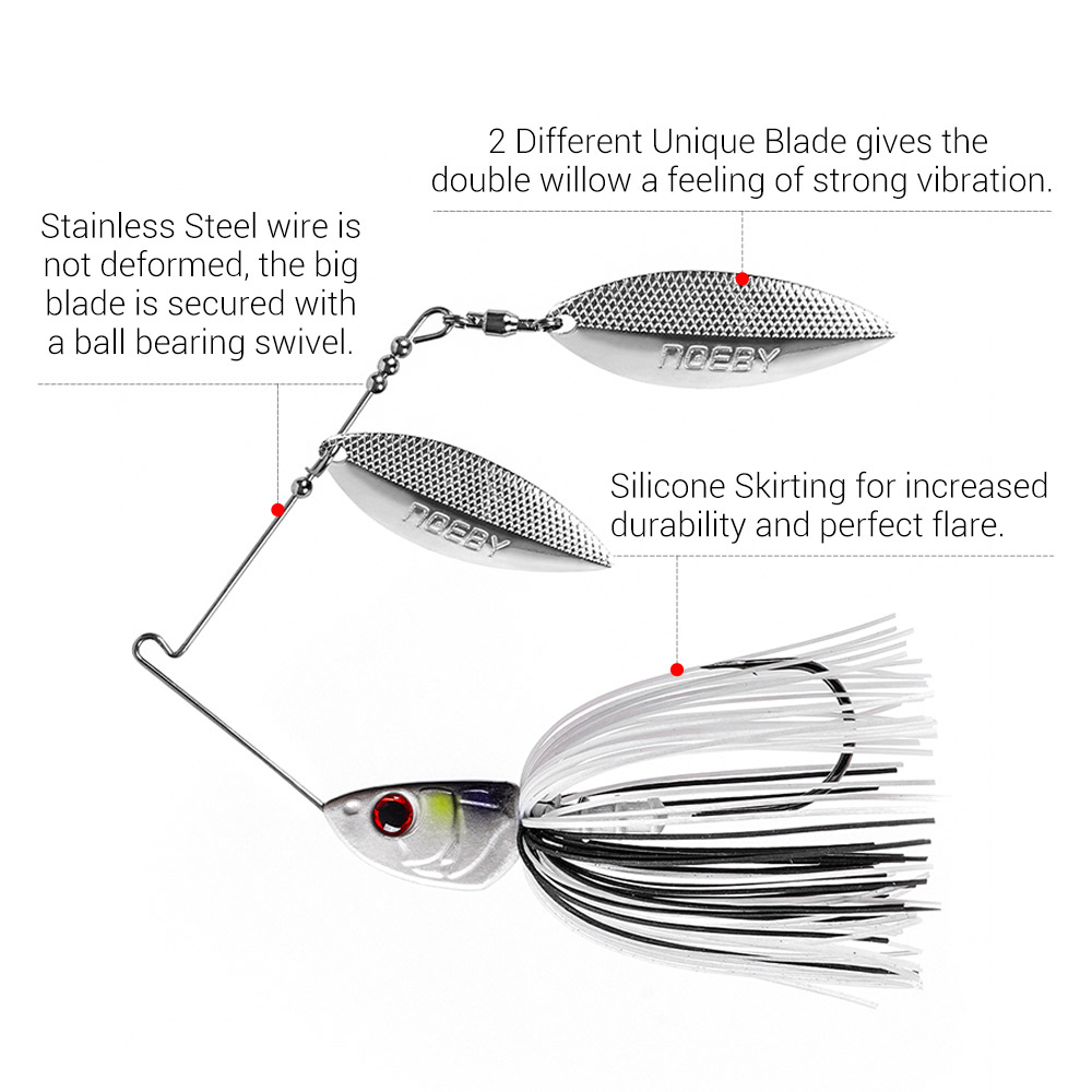 Noeby Spinnerbait 10.5g 14g 21 - Fishing Lure Blade Bait review and price