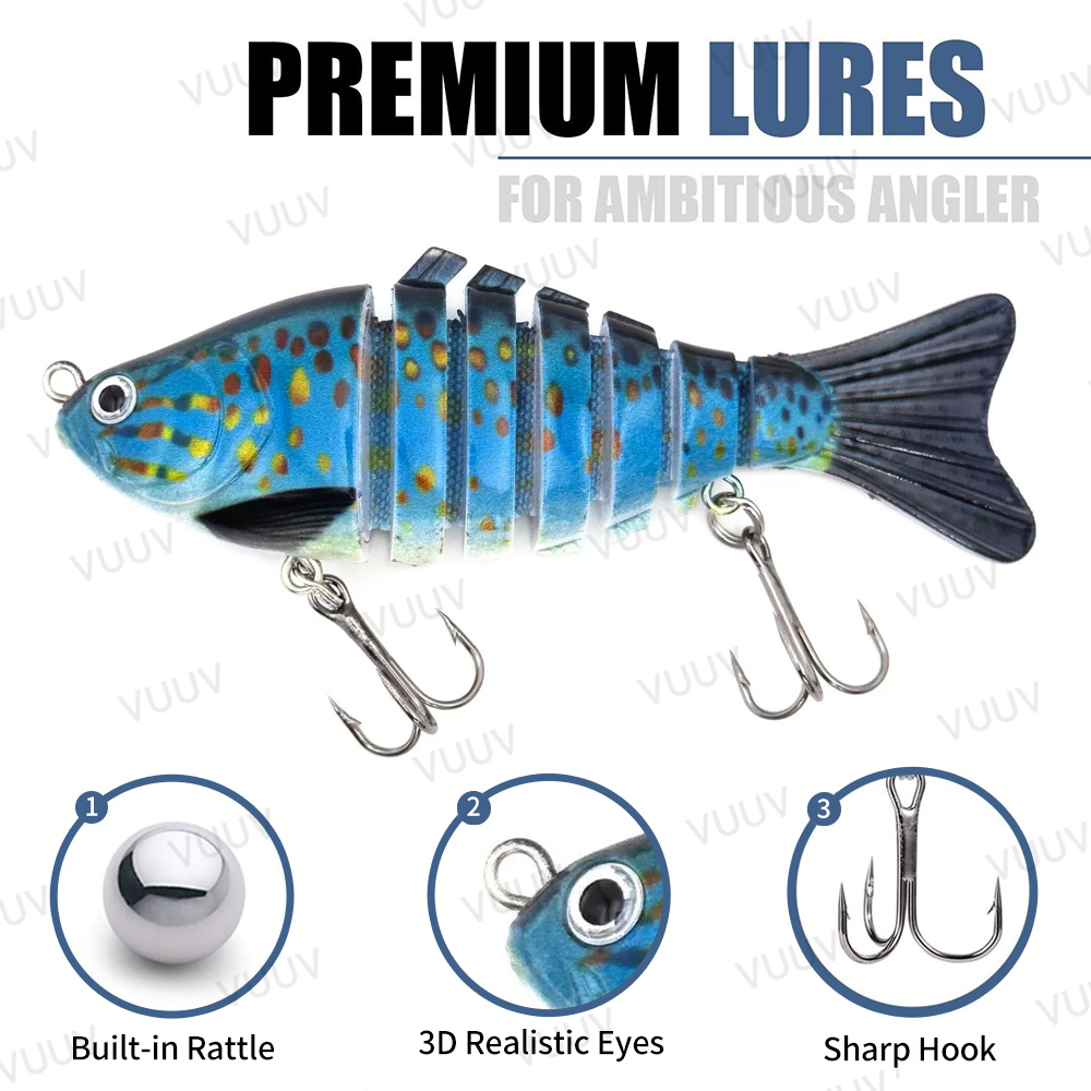 10 pcs Multi-Joint Swimbait Fi - Fishing Lure Swimbait review and price