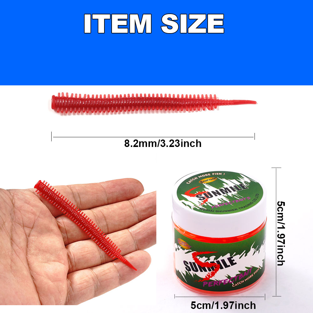 SUNMILE 10pcs Sand Worm Lures  - Fishing Lure Soft Plastic review and price
