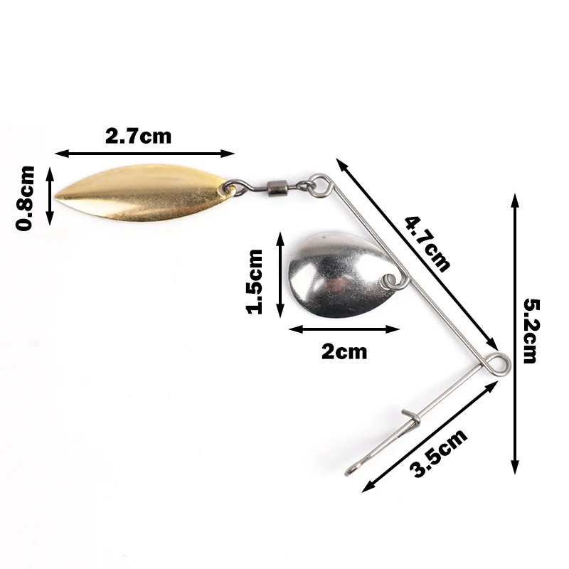 OUTKIT 5pcs 2.5g Spinner Fishi - Fishing Lure Buzzbait review and price