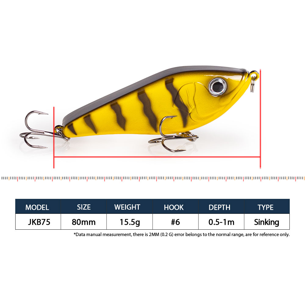 80mm/15.5g Muskies Jerkbait Pi - Fishing Lure Jerkbait review and price