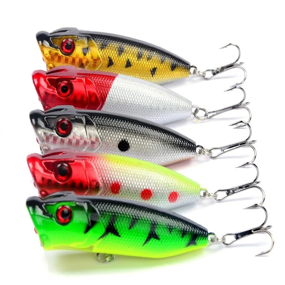 5Pcs Popper Fishing Lures 3d E - Fishing Lure Popper review and price