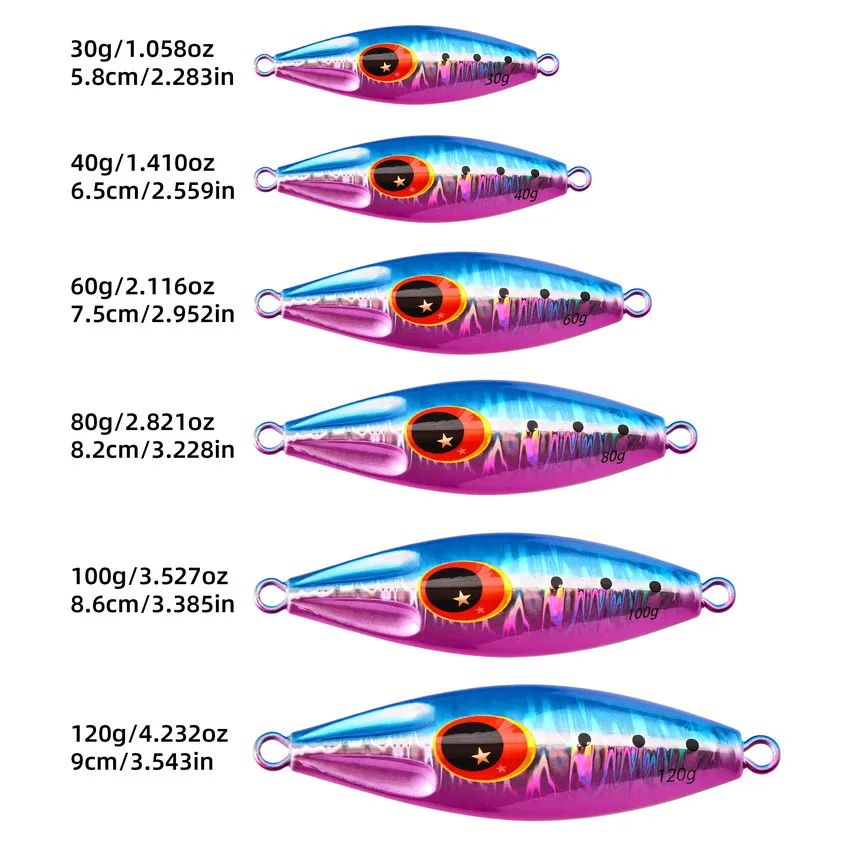 30g 40g 60g 80g 100g 120g Meta - Fishing Lure Spoon review and price