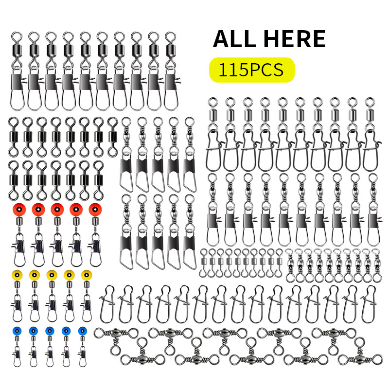 115pcs Fishing Swivel Connecto - Fishing Lure Making Kit review and price