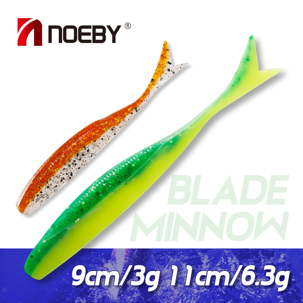 NOEBY Soft Lure Blade Minnow 9 - Fishing Lure Blade Bait review and price