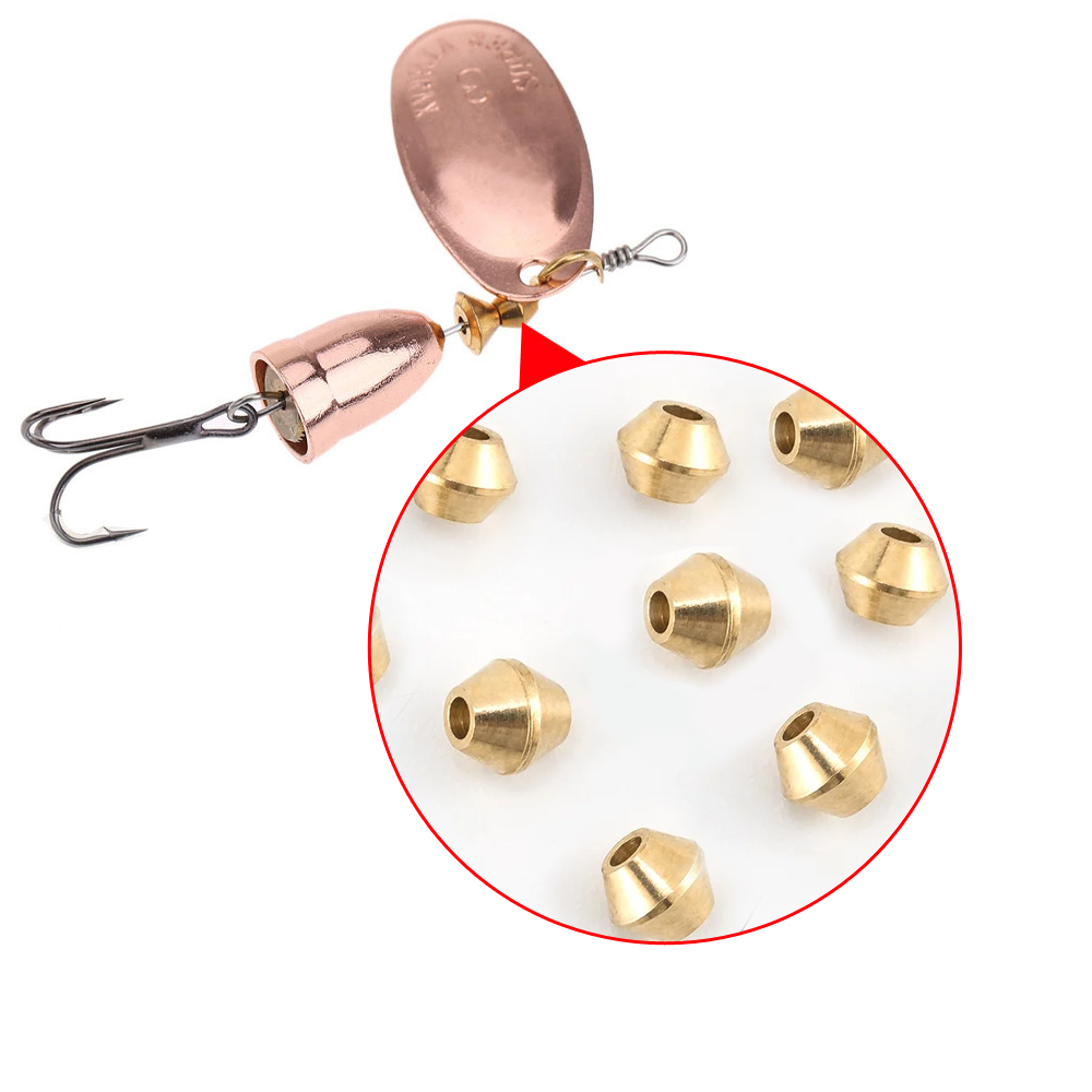 40pcs DIY Lure Brass Fishing B - Fishing Lure Spinner review and price