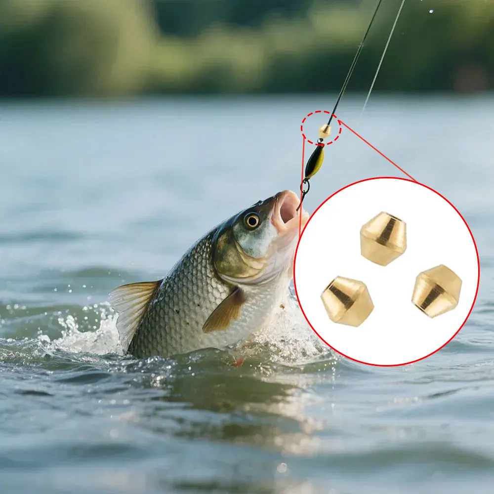 40pcs DIY Lure Brass Fishing B - Fishing Lure Spinner review and price