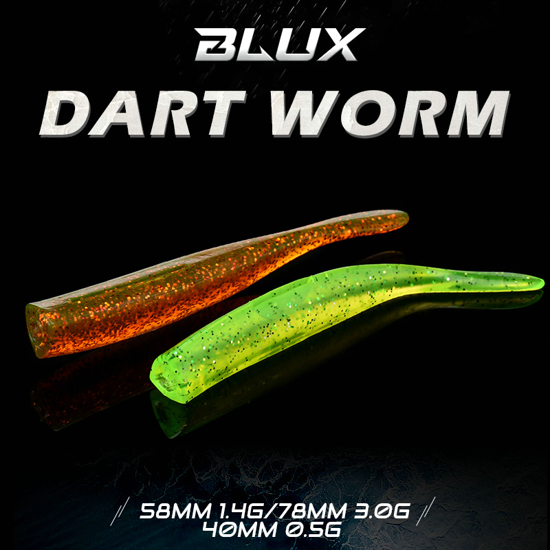 BLUX New Dart Worm Soft Bait 5 - Fishing Lure Buzzbait review and price