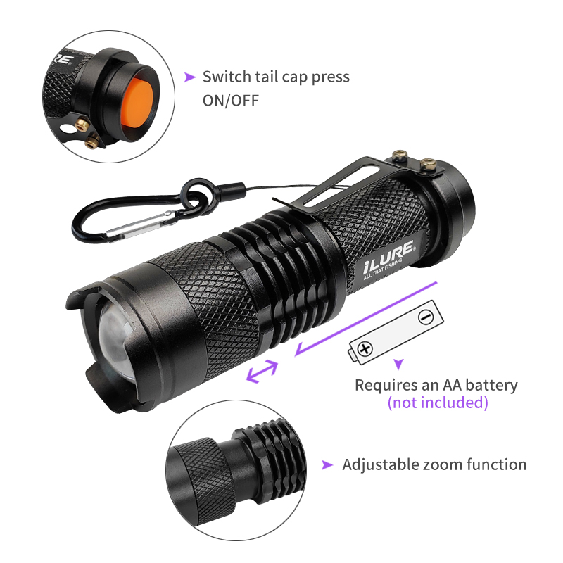 Mini UV Flashlight 395nm Ultra - Fishing Lure Making Kit review and price