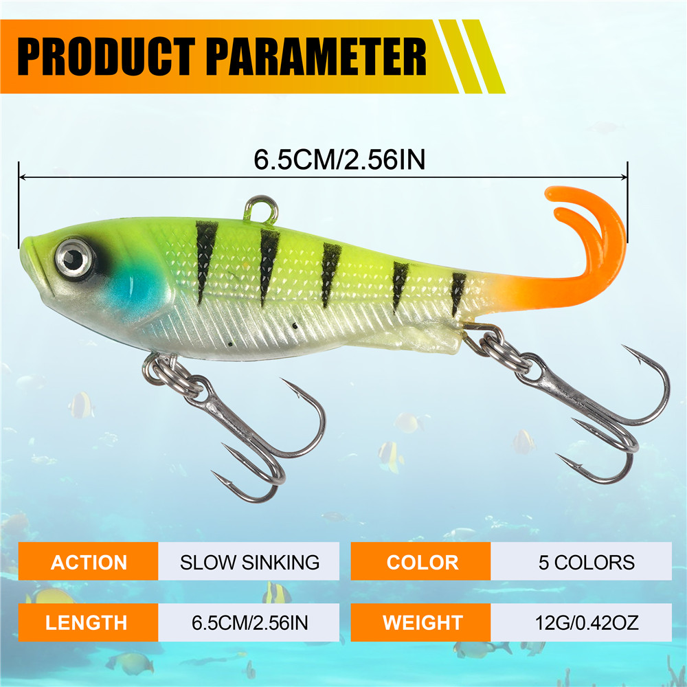 5Pcs Pre-Rigged Jig Head Wobbl - Fishing Lure Swimbait review and price