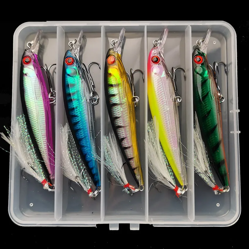 5pcs/box Laser 3D Eyes Bionic  - Fishing Lure Box review and price