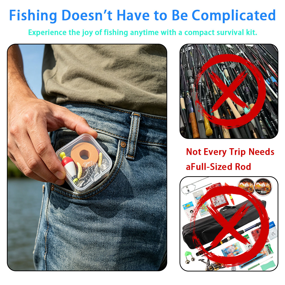 Portable Emergency Fishing Gea - Fishing Lure Box review and price