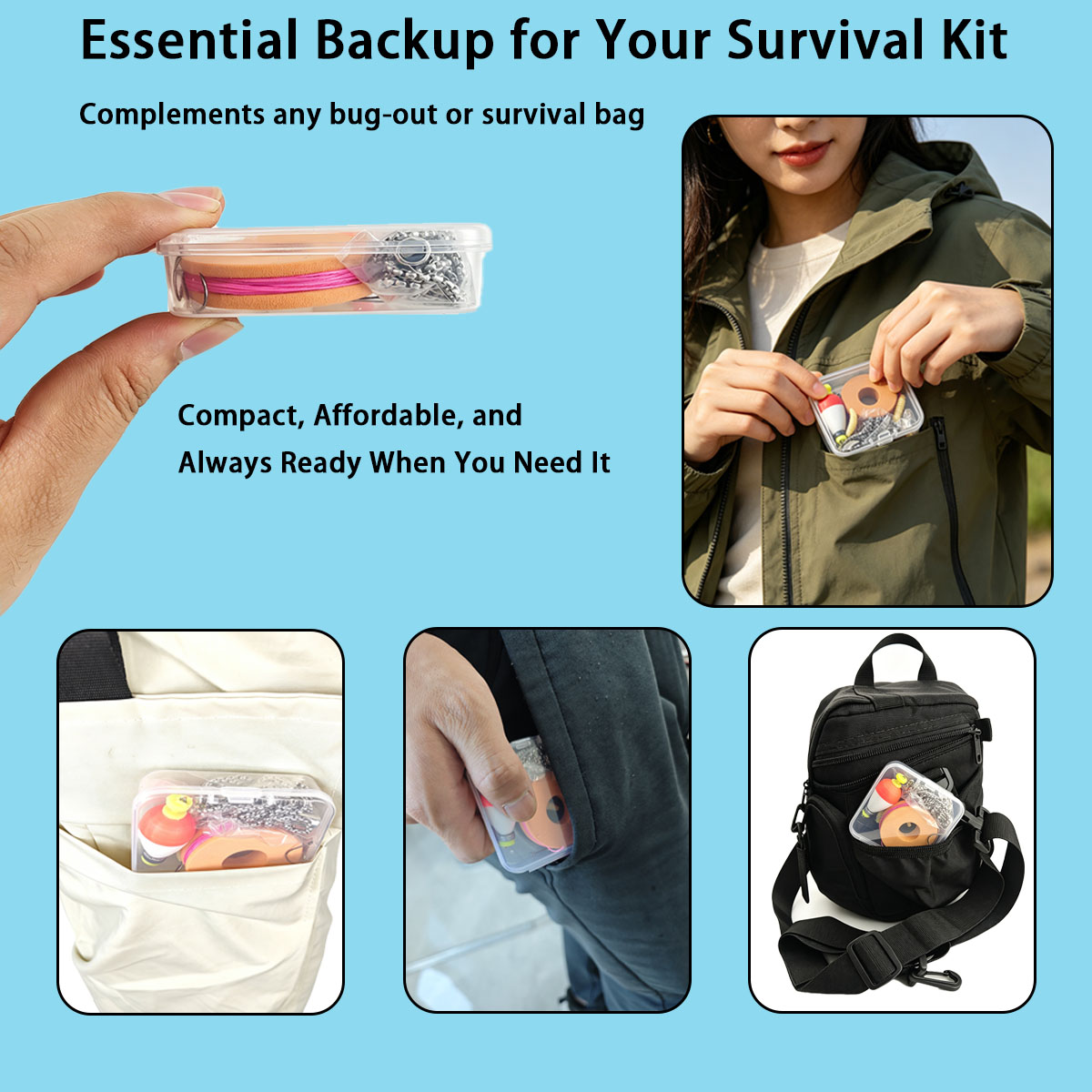 Portable Emergency Fishing Gea - Fishing Lure Box review and price