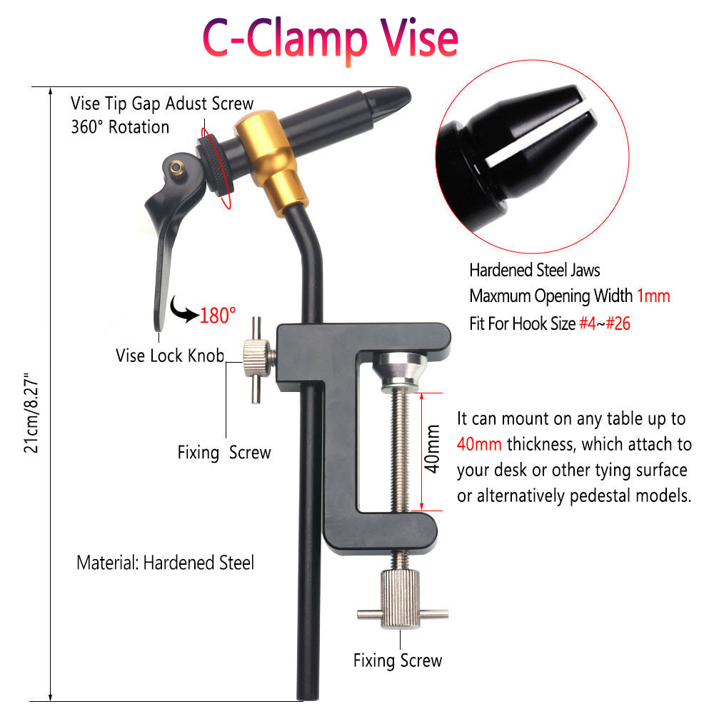 8pc/Set Hardened Steel C-Clamp - Fishing Lure Making Kit review and price