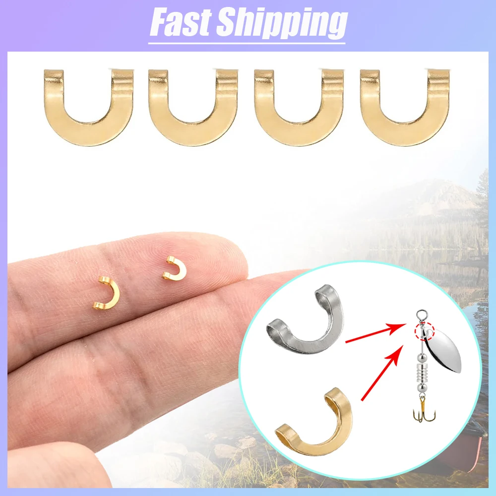100pcs Fishing U Shaped Fixed  - Fishing Lure Spinner review and price