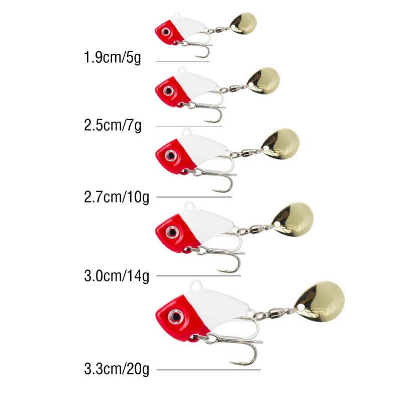 6PC 5g/7g/10g/14g/20g Rotating - Fishing Lure Crankbait review and price