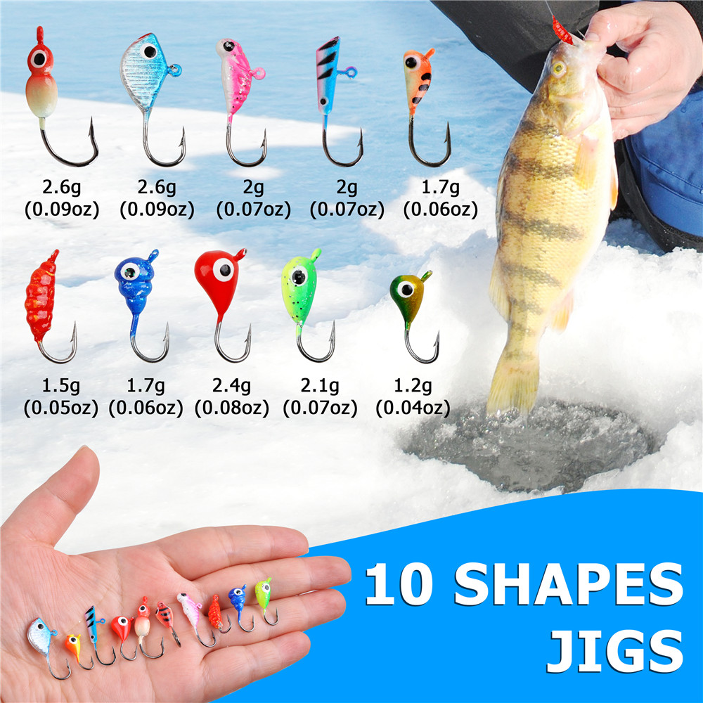 Mini ice fishing rod Combo wit - Fishing Lure Jig review and price