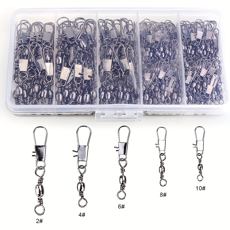 50/200pcs Barrel Snap Swivel F - Fishing Lure Accessories review and price